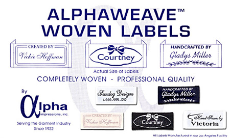 alphaweave woven labels